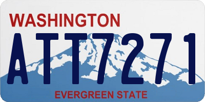 WA license plate ATT7271