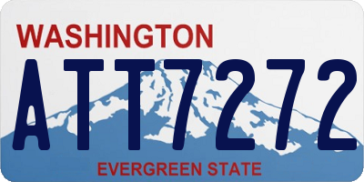 WA license plate ATT7272