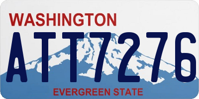 WA license plate ATT7276