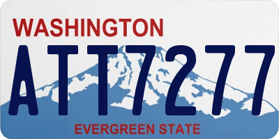 WA license plate ATT7277