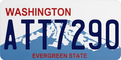 WA license plate ATT7290