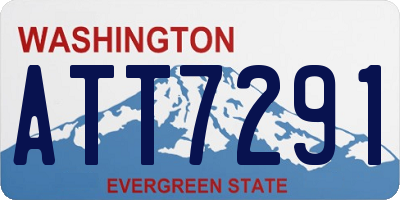 WA license plate ATT7291