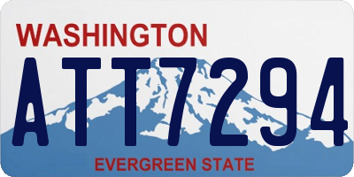 WA license plate ATT7294
