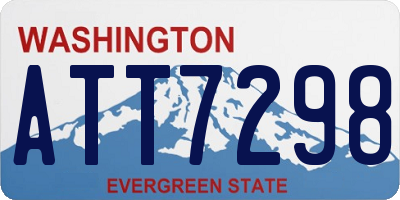 WA license plate ATT7298