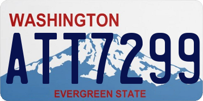 WA license plate ATT7299