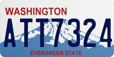 WA license plate ATT7324