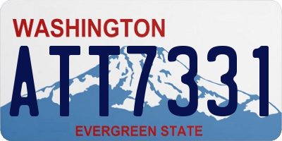 WA license plate ATT7331