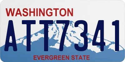 WA license plate ATT7341