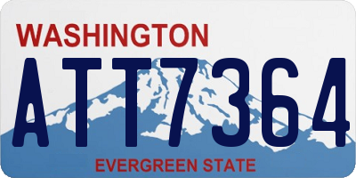 WA license plate ATT7364
