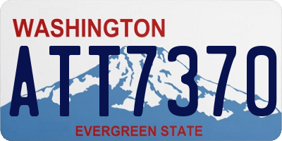 WA license plate ATT7370