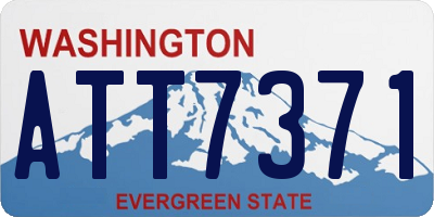 WA license plate ATT7371