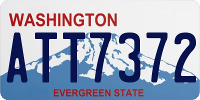 WA license plate ATT7372