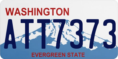 WA license plate ATT7373