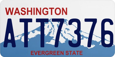 WA license plate ATT7376