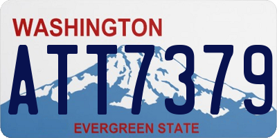 WA license plate ATT7379