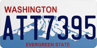 WA license plate ATT7395