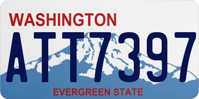 WA license plate ATT7397