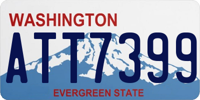 WA license plate ATT7399