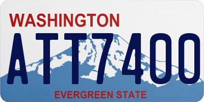 WA license plate ATT7400