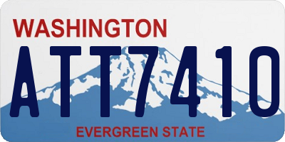WA license plate ATT7410