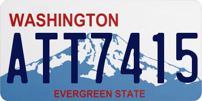 WA license plate ATT7415
