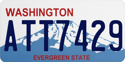 WA license plate ATT7429