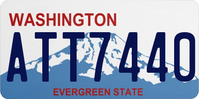 WA license plate ATT7440
