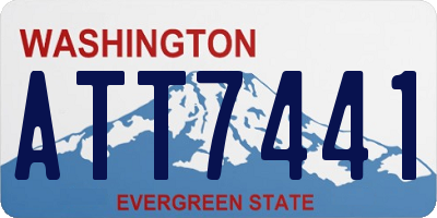 WA license plate ATT7441