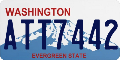 WA license plate ATT7442