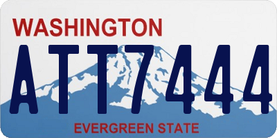 WA license plate ATT7444