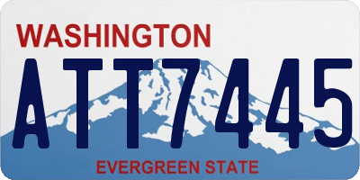 WA license plate ATT7445