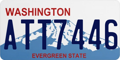 WA license plate ATT7446