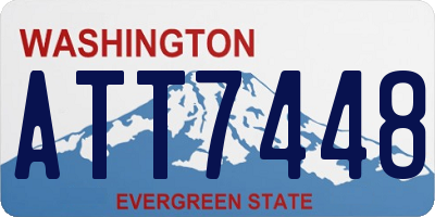 WA license plate ATT7448