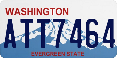 WA license plate ATT7464
