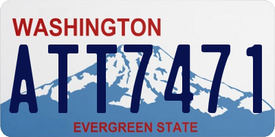 WA license plate ATT7471