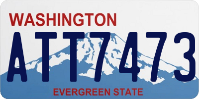 WA license plate ATT7473