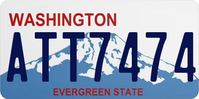 WA license plate ATT7474
