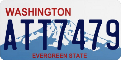 WA license plate ATT7479