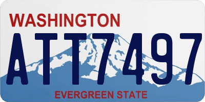 WA license plate ATT7497