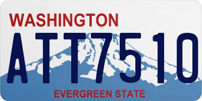 WA license plate ATT7510