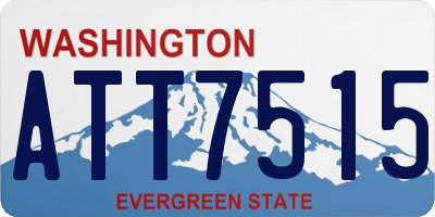 WA license plate ATT7515