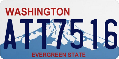 WA license plate ATT7516