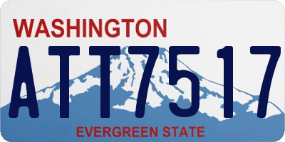 WA license plate ATT7517