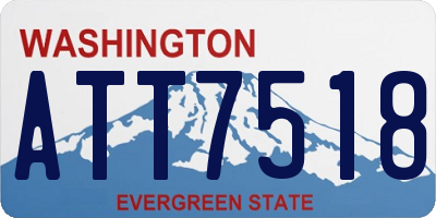 WA license plate ATT7518