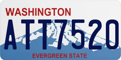 WA license plate ATT7520