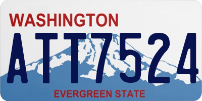 WA license plate ATT7524