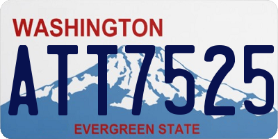 WA license plate ATT7525
