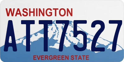 WA license plate ATT7527
