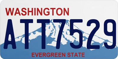 WA license plate ATT7529