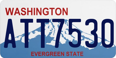 WA license plate ATT7530